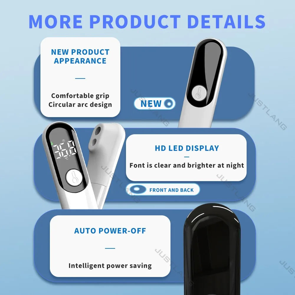 JUSTLANG Forehead Digital Thermometer LED Non Contact