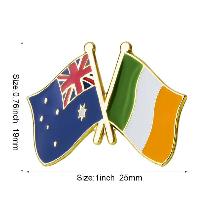 Australia Flag Badge Brooch Natinal Lapel Pins Flag Lapel Pins Country Flag Badge