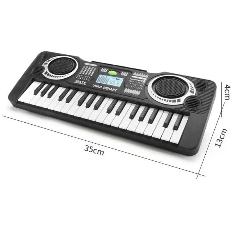 Portable 37 Keys Digital Keyboard LED Display Digital Electronic Piano
