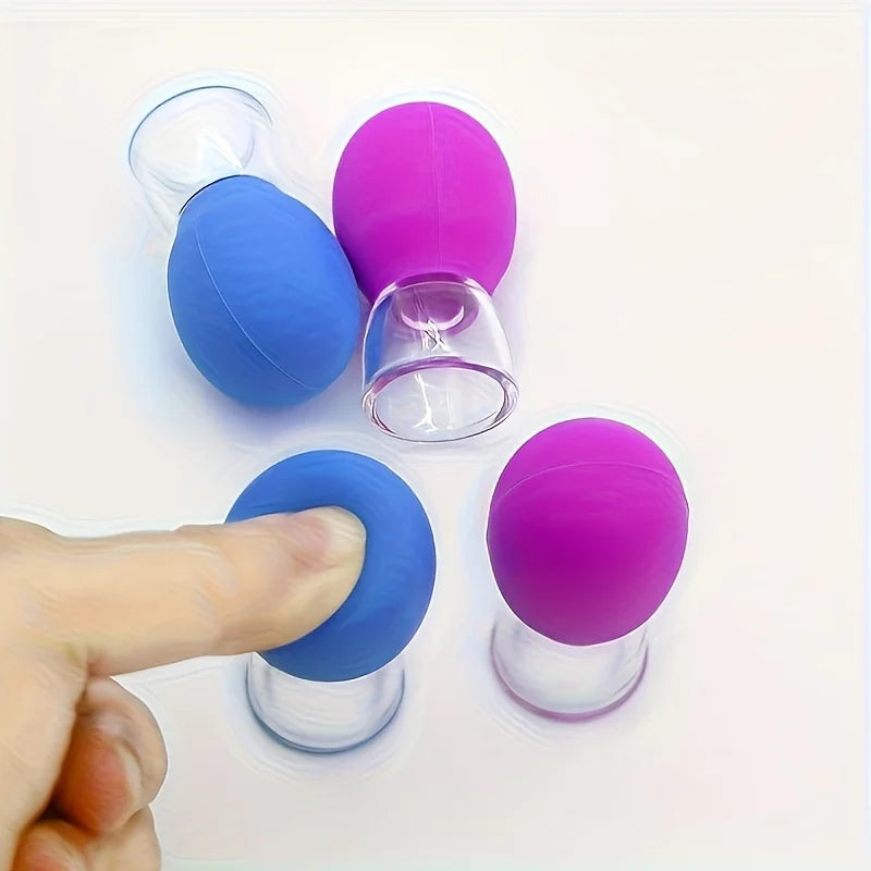 2/4 Pieces Facial Cupping Set Eye Face Vacuum Massage Anti Cellulite Cup