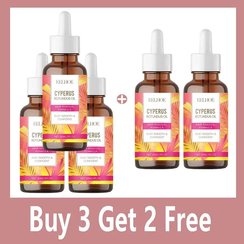 Cyperus Rotundus Oil Body Post Hair Removal Soothing Oil Hair Growth Inhibitor Depilatory After Epilation Care for Smooth Skin
