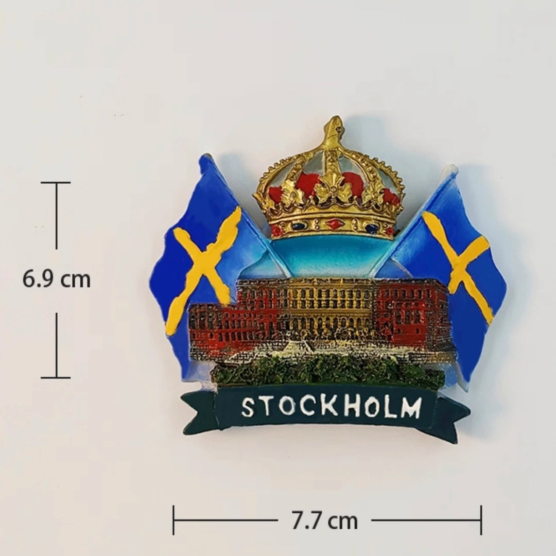 Sweden Amorous Feelings Fridge Magnets Tourist Souvenirs Crafts Refrigerator magnet Decoration Articles Handicraft Gifts