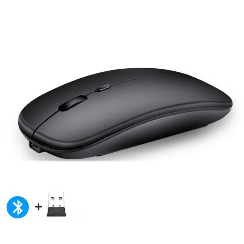 Rechargeable Wireless Mouse Bluetooth-compatible 2.4GHz
