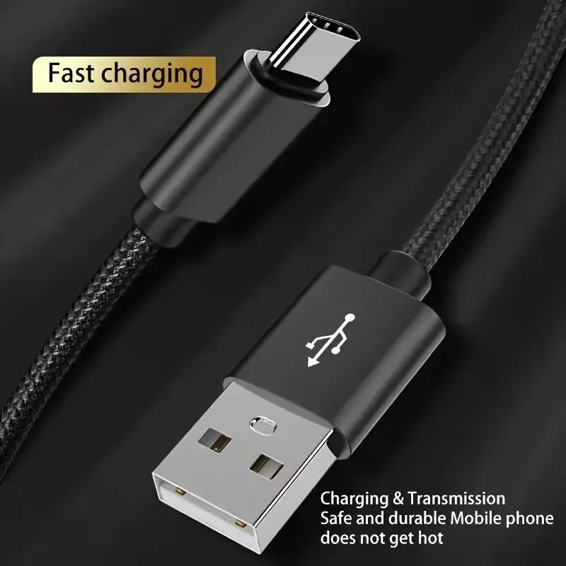 Type C USB Fast Charging Braided Cable