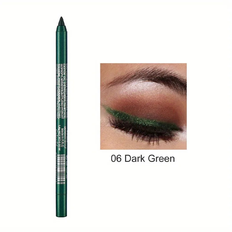 17 Colors Pearlescent Eyeliner Pencil Waterproof Long-lasting