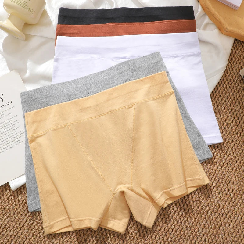 3Pcs/Set Women S-XXL Cotton Sports Boyshorts Panties Seamless