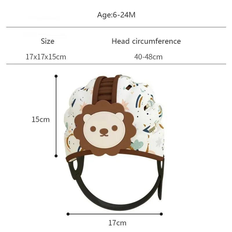 Adjustable Baby Helmet for Crawling Walking 6M-2T Anti Fall Kids Helmet Safety Caps Newborn Children Cartoon Head Protector Hats