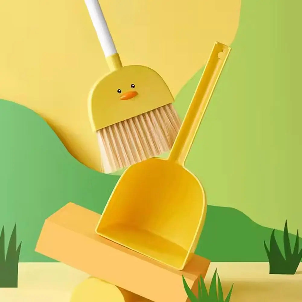 Cute Panda Small Broom And Dustpan Set Toddler Pretend Play
