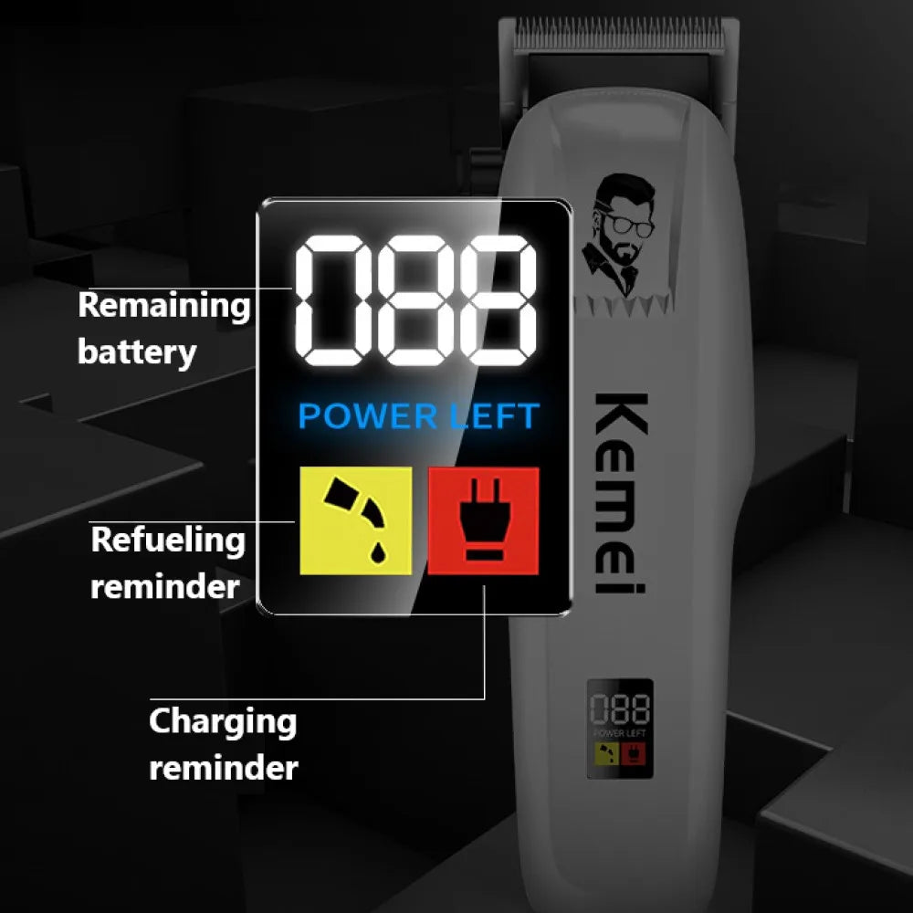Kemei PG809A Professional Hair Clipper Rechargeable Hair Trimmer