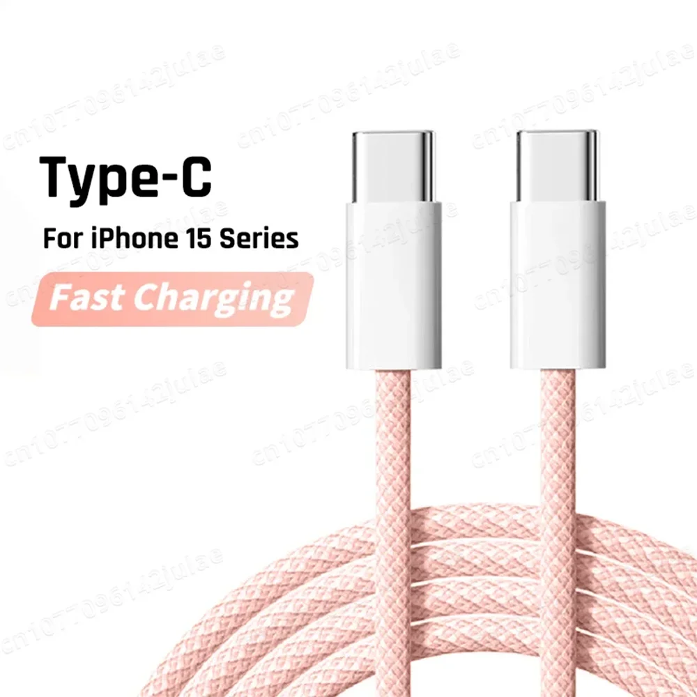 Original PD 60W Fast Charger 6A USB C to Type C Cable For iPhone 15 16 17 Pro MAX Quick Charging For Samsung S26 Xiaomi Cable