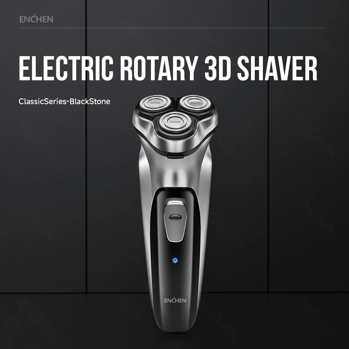 ENCHEN Blackstone Electrical Rotary Shaver for Men 3D Floating Blade Washable