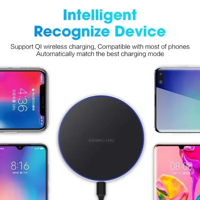 Wireless Charger Pad Induction Fast Wireless Charging Station