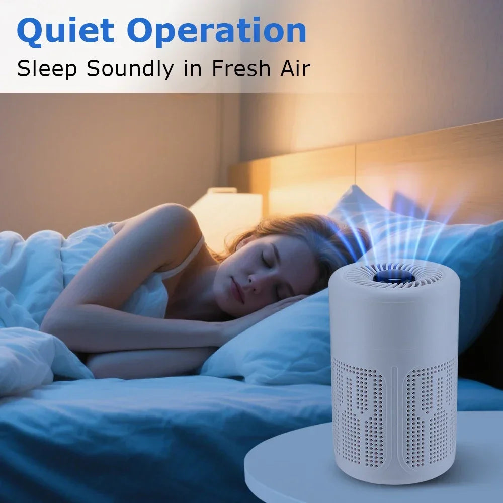 Air Purifier Smoke Odor Negative Ion Generator USB Portable