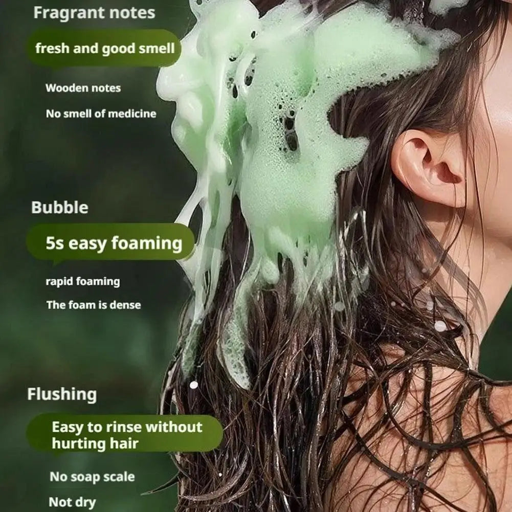 120g Seven Green Platycladi Usman Grass Handmade Shampoo Soap