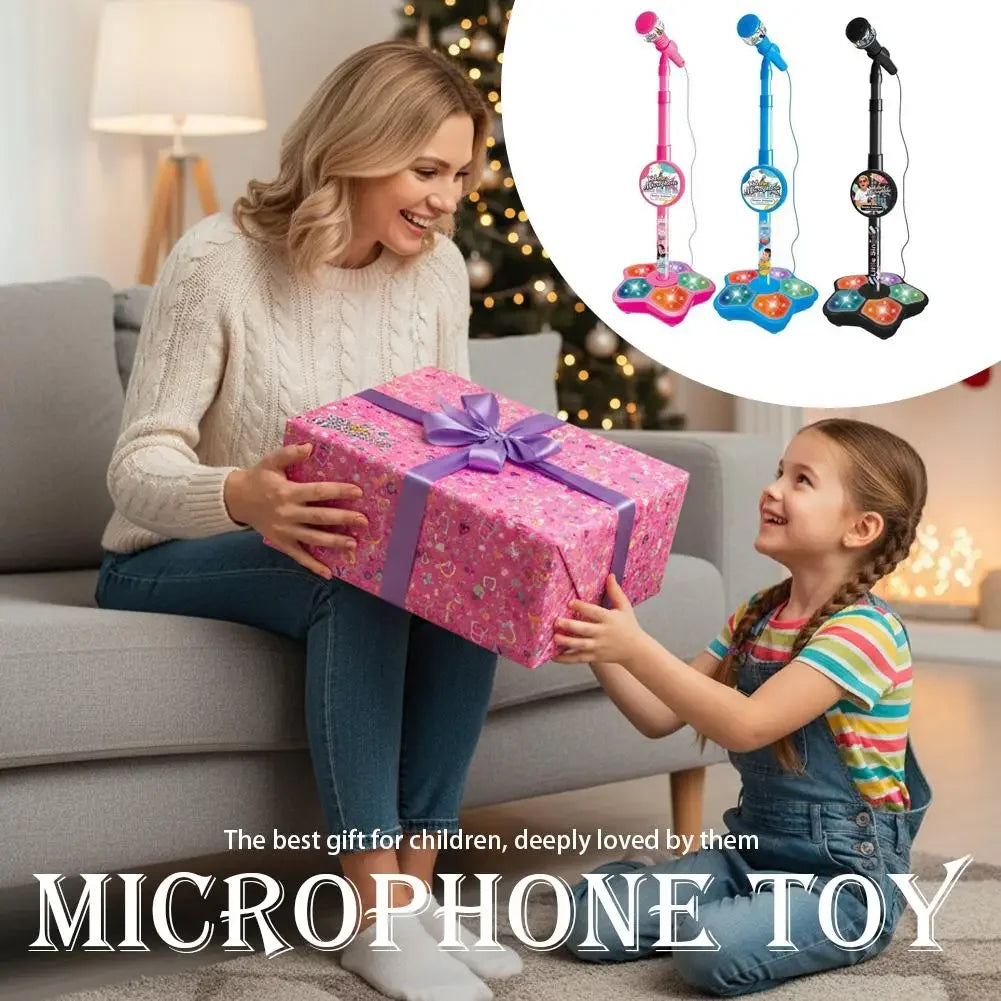 Kids Karaoke Microphone with Stand Educational