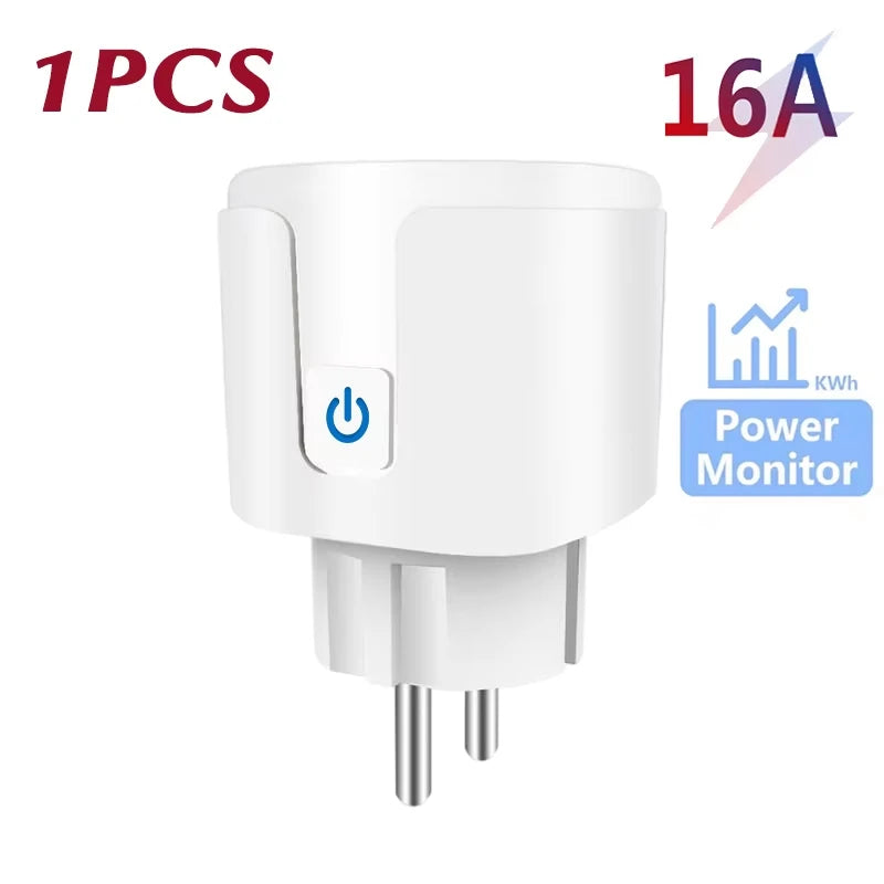 16A/20A Smart Plug WiFi Socket EU With Power Monitor Timing Function