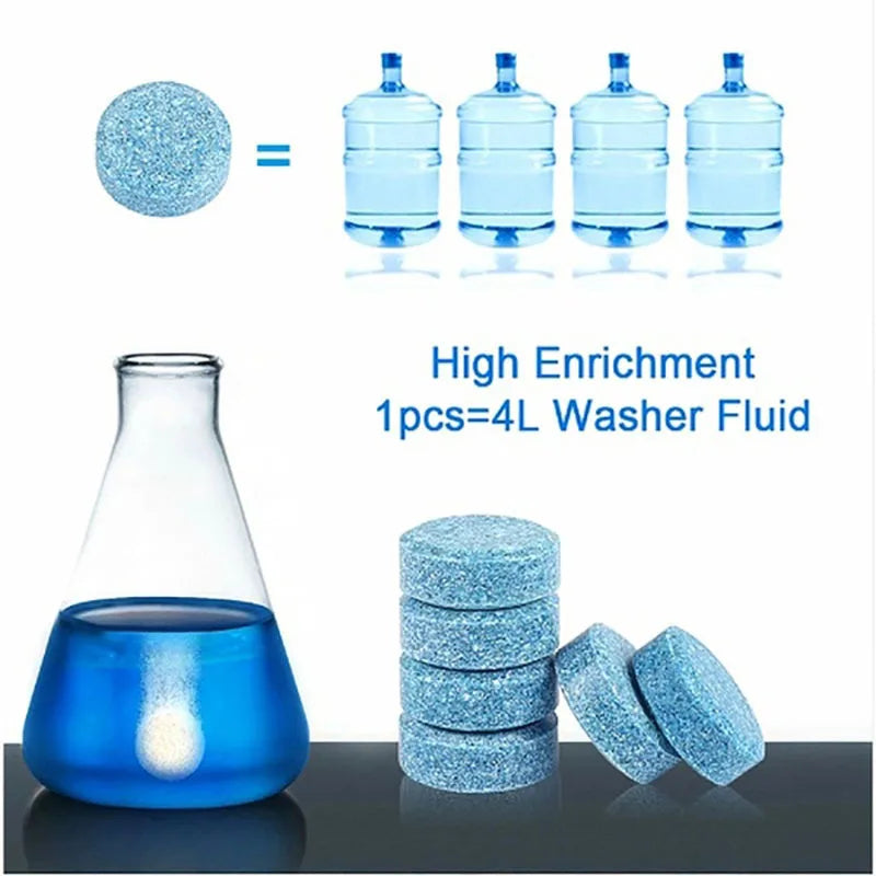 Solid Cleaner Car Windscreen Cleaner Effervescent Tablet Auto Wiper