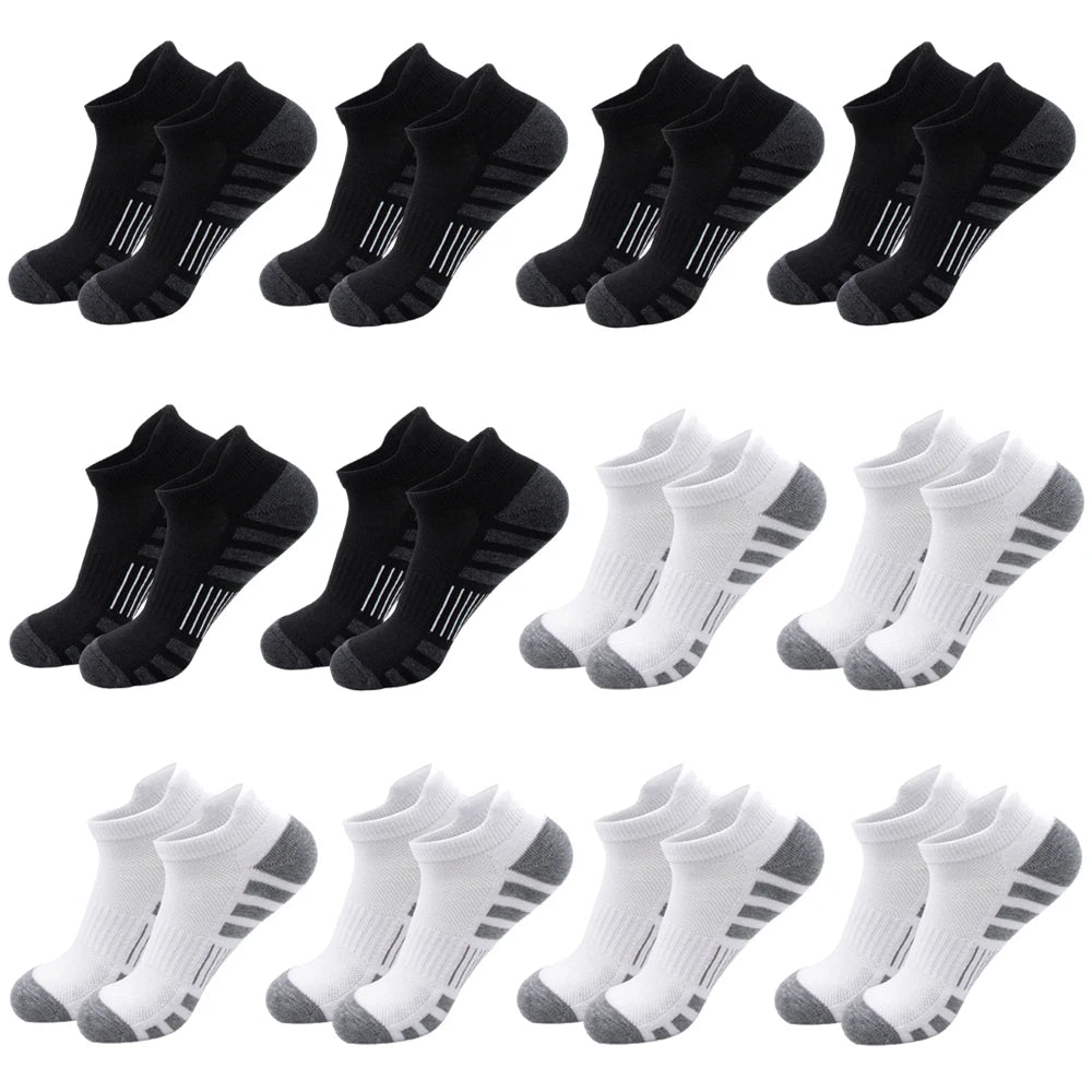 6/24 Pairs Cushioned Breathable Ankle Athletic
