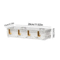 Wall Mounted Bathroom Storage Rack With 4 Hooks Corner