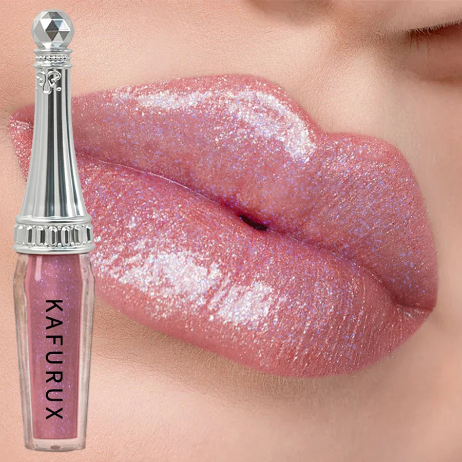 6 Colors Glitter Liquid Lipsticks Shimmer Shiny Lipgloss Pearlescent