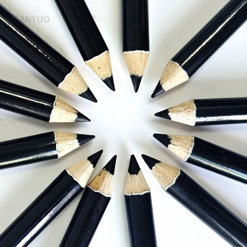 1/3Pc High Pigmented Eyeliner Pencil Black Wooden Eyeliner Eyebrow Pencil Hard Refill Smooth Black Long-Lasting Cosmetics Makeup