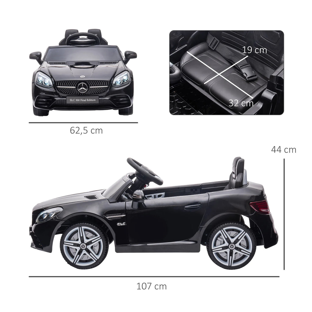 Aiyaplay Electric Car for Children +3 Years Old Mercedes Slc 300 with License