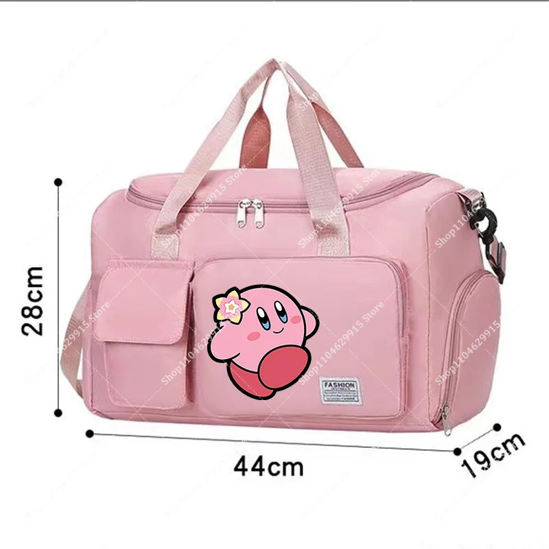 Star Kirbys Shoulder Bag Large Capacity Kawaii Cartoon Sports