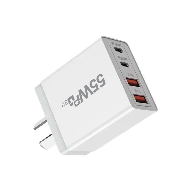 Fast Charge Mobile Phone Adapter For iPhone Xiaomi Huawei Quick Charger Wall Charger 4 Ports