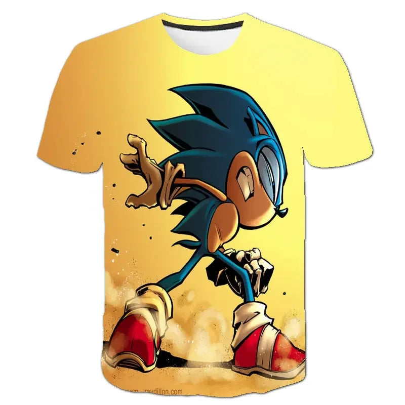 Boys 3D Printing Clothes New Cartoon T shirt Kids Clothing Boys Girls Cartoon Game Boy Summer Children T-shirt Tops
