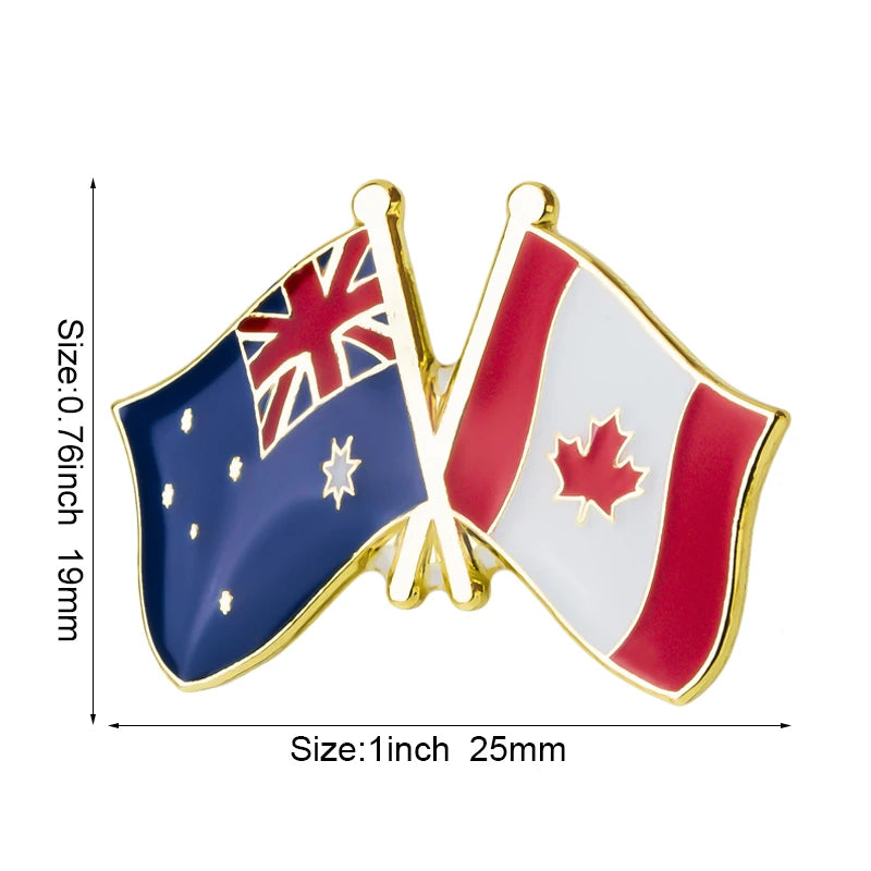 Australia Flag Badge Brooch Natinal Lapel Pins Flag Lapel Pins Country Flag Badge