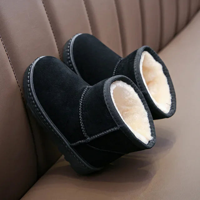 Children Snow Boots Winter Cute Warm Fashion Anti Slip Shoes Kids Boys Girls