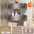 Drill-Free Aluminum Corner Shelf for Bathroom