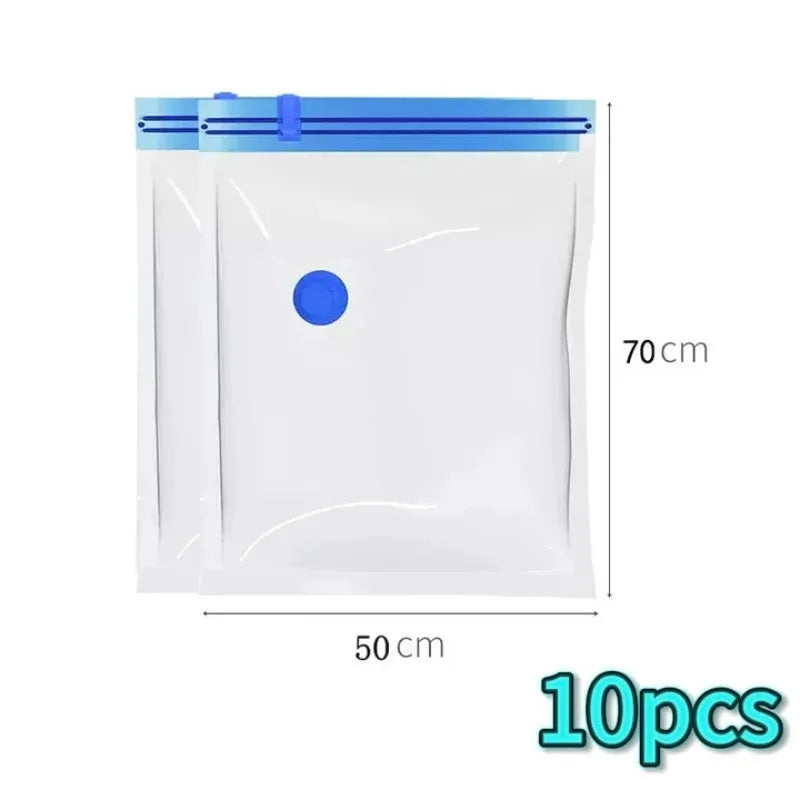 Thickened Vacuum Compression Bag Transparent Quilt Vacuum Bag Storage Bag Household Clothing Storage and Sorting Bag