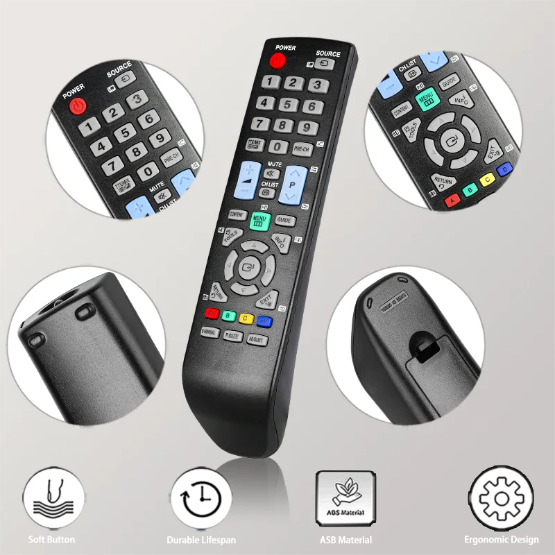 AA59-00496A For Samsung Remote Control Replacement, For Samsung TV T22A300 T27A300 LE40D503 UE22D5003 UE40D5003 PS51D530A5
