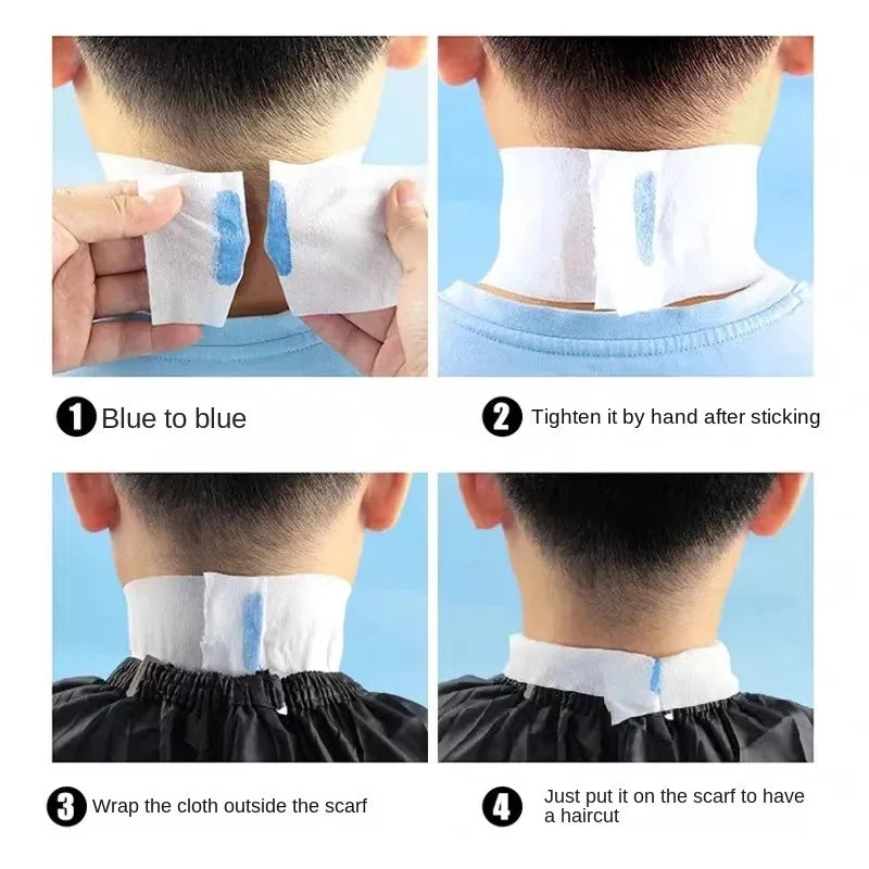 100PCS/Roll Disposable Hair Cutting Accessory Neck Paper Adjustable