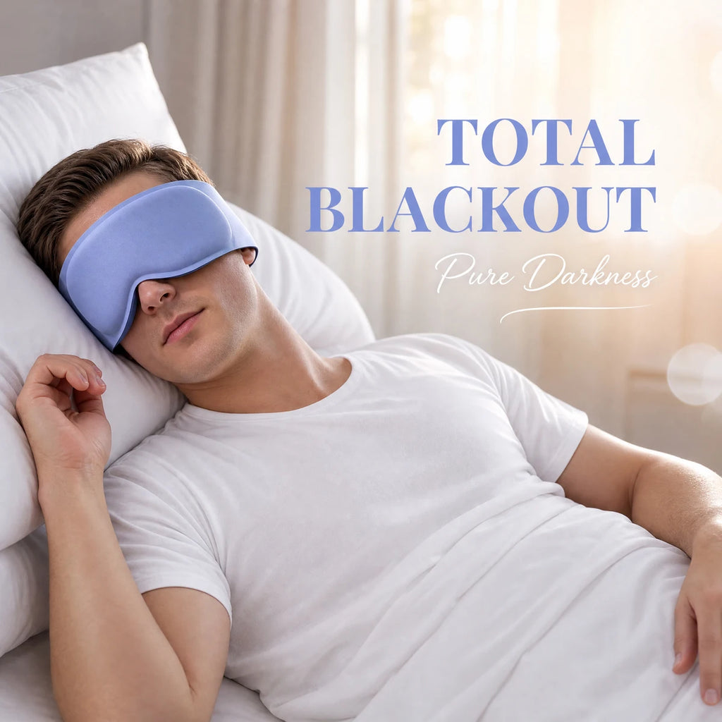 Sleep Eye Mask, 3D Contour Design with Gravity Beads Inside,