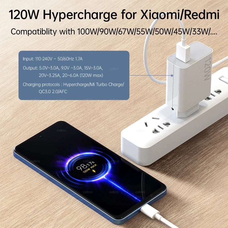 120W Xiaomi Super Fast Charger 100W