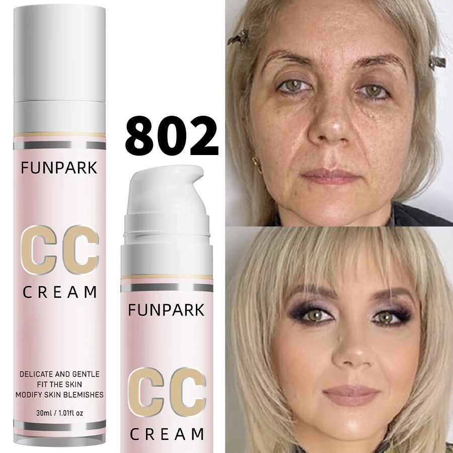 30ml 1Pc Color Correcting CC Cream Facial Foundation Waterproof