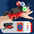 Cartoon Sticky Ball Guns Wrist Catapult Throw Dartboard Target Shooting Launcher