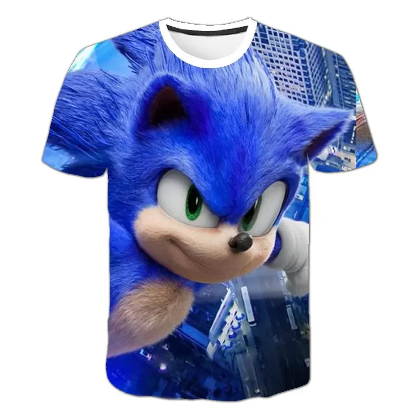 Boys 3D Printing Clothes New Cartoon T shirt Kids Clothing Boys Girls Cartoon Game Boy Summer Children T-shirt Tops