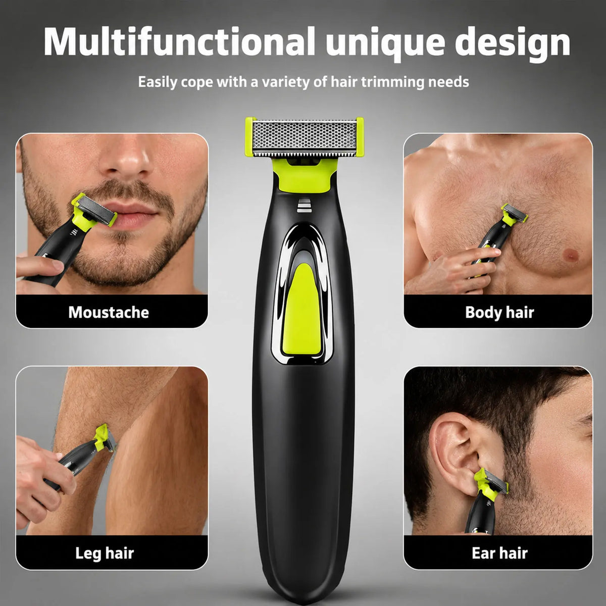 GW-9866 Men's Electric Body Hair Trimmer, Suitable for Whole Body