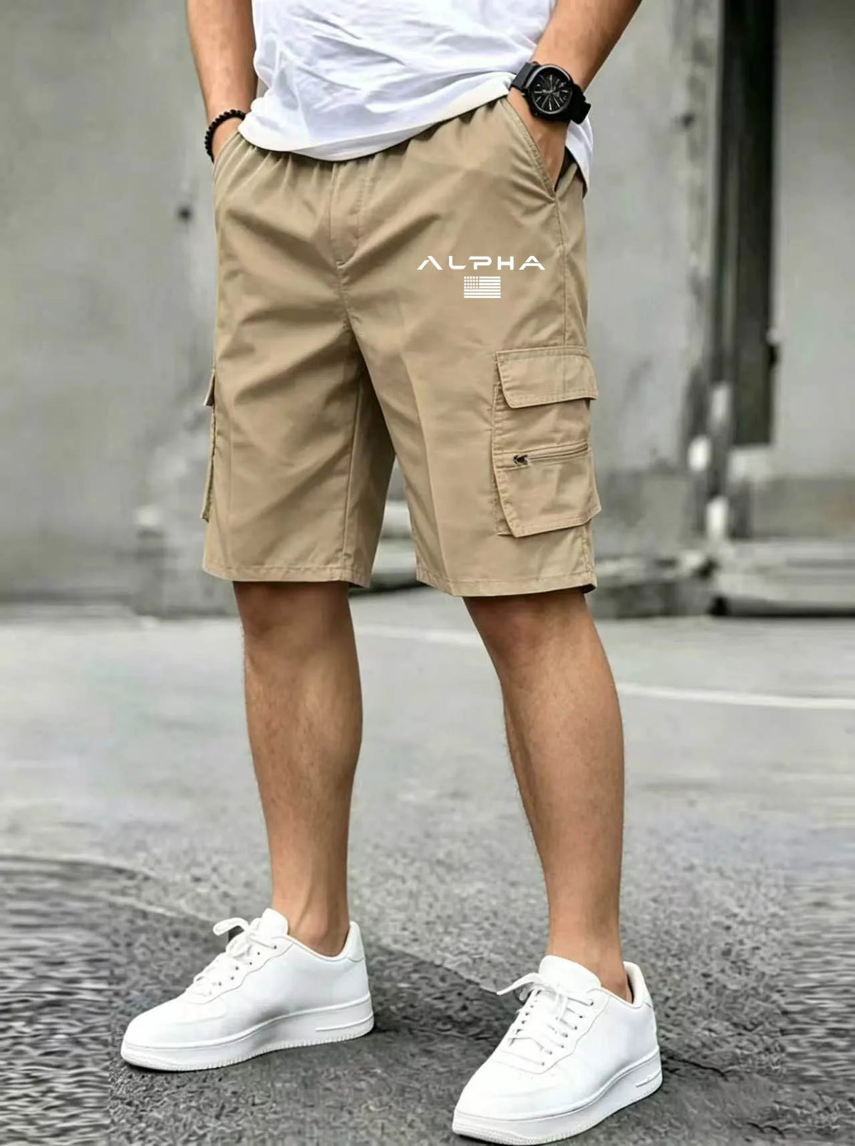 American Flag Printed Cargo Shorts Independence Day Eagle Shorts