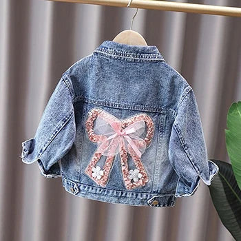 2 3 4 5 6 7 8 9 10 11 12 Years Spring Girls Denim Jacket New Fashion Cute