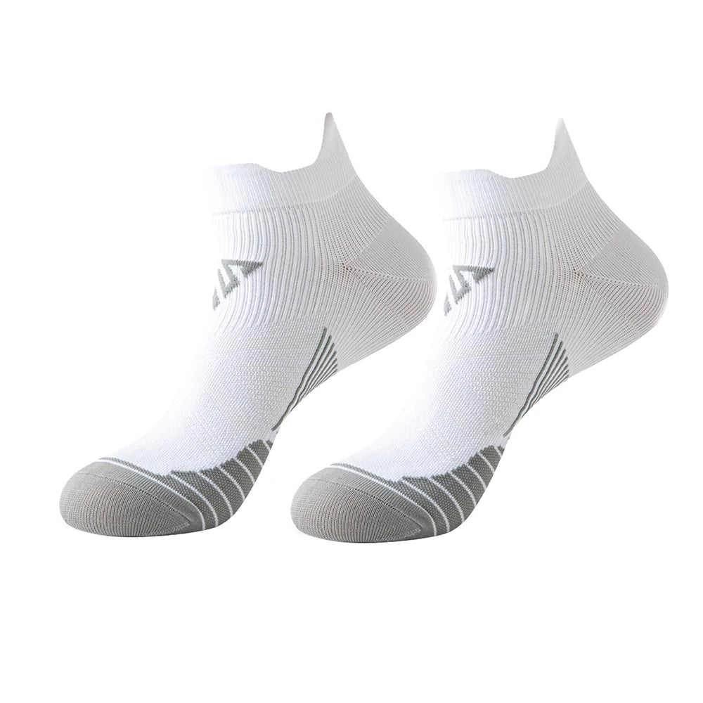 WRELS 1/2/3 Pairs Athletic Running Socks Moisture Wicking Cotton