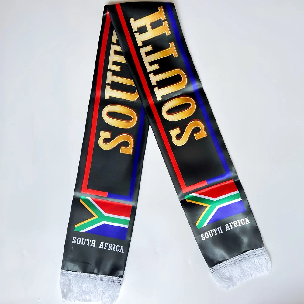 2026 USA MexicoNetherlands scarf flag  14x135cmDouble-sided Printed Satin Iraq  Haiti France scarf flag