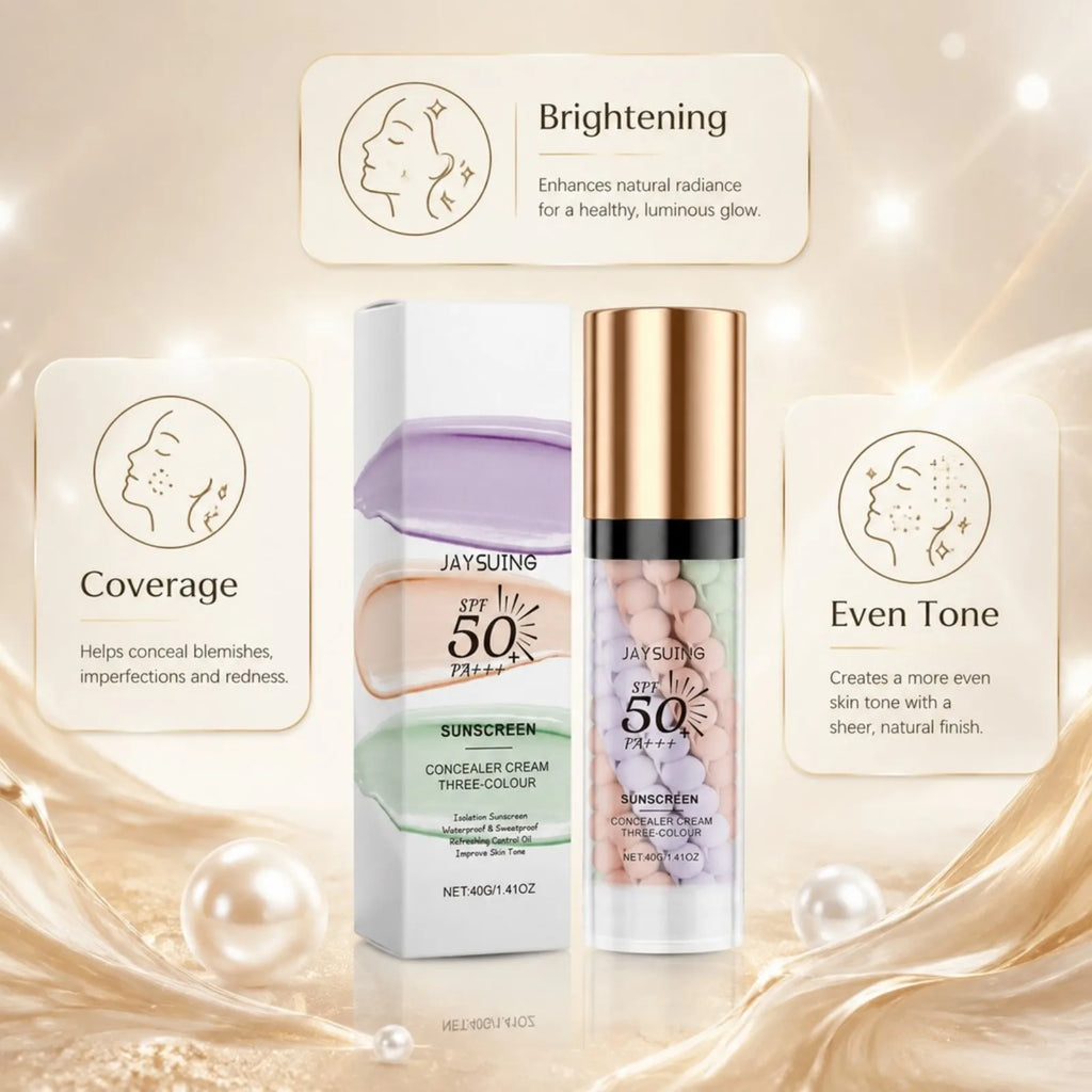 3 Color Sunscreen Isolation Cream Tone Correction Brightening
