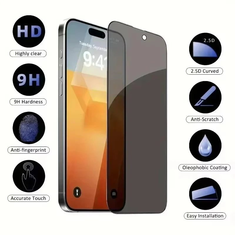 1-5pcs Anti-Spy Tempered Glass For Samsung Galaxy A56 5G A55 A54 A57 A36 A35 A33 A07 A06 A05 A26 A25 A16 A17 A15 A34 A24 A14 A13