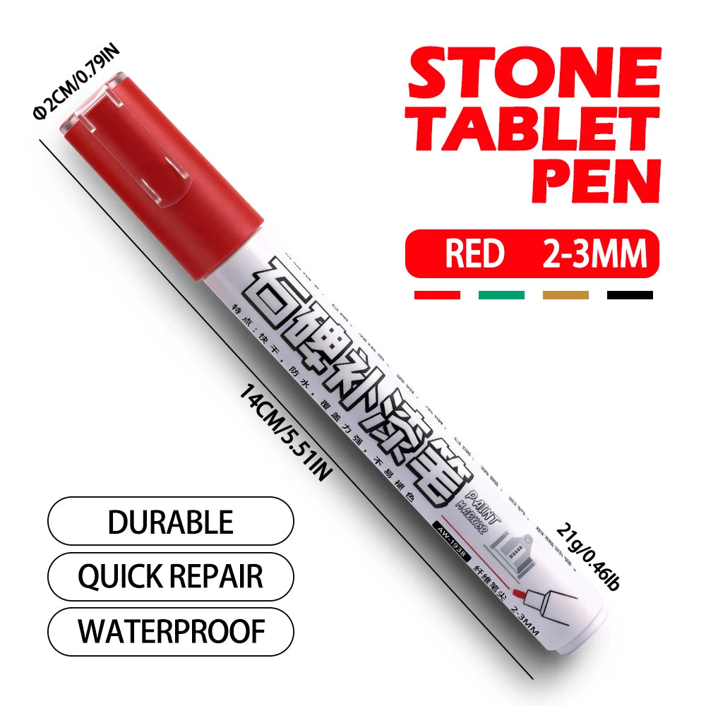 4 Colors Tombstone Marker Pen Professional Inscription Repair