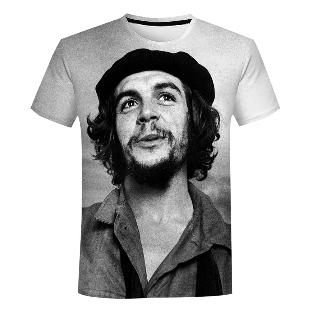 Che Guevara 3D Print T-Shirts Summer Men Women Casual Fashion Streetwear Oversized Short Sleeve T Shirt Male Tees Tops Clothing