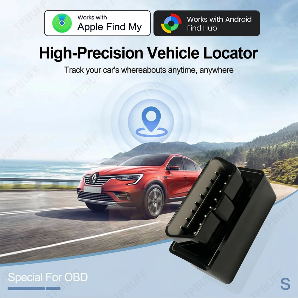 Dual System Android & IOS Google Find My car OBD for iPhone Compatible with all car OBD locators Monitoring tracker Vehicle anti